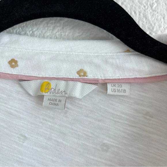 Boden Collared Notch Neck Cotton Top - Picture 7 of 12